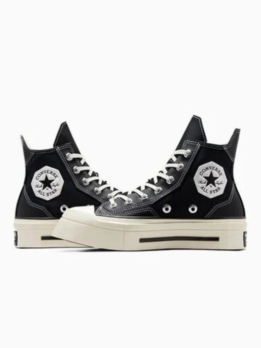 😍NWT😍 Converse Chuck 70 De Luxe Squared High - Black/Egret Women's 8/Men's 6 - Picture 16 of 16